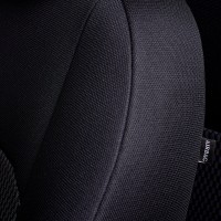 Авточехлы «Lord Auto Дублин Жаккард» Hyundai Creta l с 06.2015 г.в., раздельная задняя спинка (GS кроссовер, comfort, чёрный/прямоугольник черный)