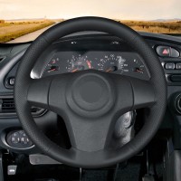 Оплетка на руль из «Premium» экокожи Chevrolet Niva 2009-2017 г.в. (для руля без штатной кожи, черная)