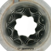 Пламегаситель стронгер «FOR» круглый, жаброобразный диффузор, длина 550 мм, труба Ø45 мм (алюминизированная сталь)