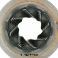 Пламегаситель стронгер «FOR» круглый, жаброобразный диффузор, длина 400 мм, труба Ø76 мм (алюминизированная сталь)