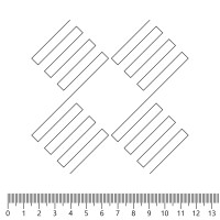 Экокожа стёганая «intipi» Chess (паприка/бежевый, ширина 1.35 м, толщина 5.85 мм)