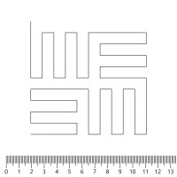 Замша искусственная стёганая «intipi» Maze (чёрный/серый, ширина 1.35 м, толщина 5.9 мм)