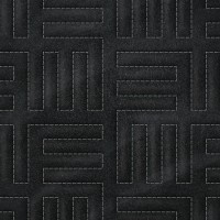 Замша искусственная стёганая «intipi» Maze (чёрный/серый, ширина 1.35 м, толщина 5.9 мм)