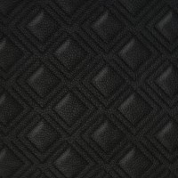 Винилискожа стёганая «intipi» Twobox (чёрный/чёрный, ширина 1.35 м, толщина 5.6 мм)