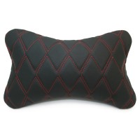 Подушка из экокожи «INTIPI» Romboid (чёрный/красный)