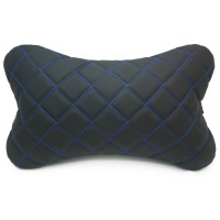 Подушка из экокожи «INTIPI» Boxy (чёрный/синий)