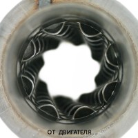 Пламегаситель стронгер «FOR» круглый, жаброобразный диффузор, длина 550 мм, труба Ø65 мм (алюминизированная сталь)