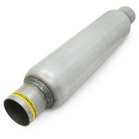 Пламегаситель стронгер «FOR» круглый, жаброобразный диффузор, длина 550 мм, труба Ø65 мм (алюминизированная сталь)